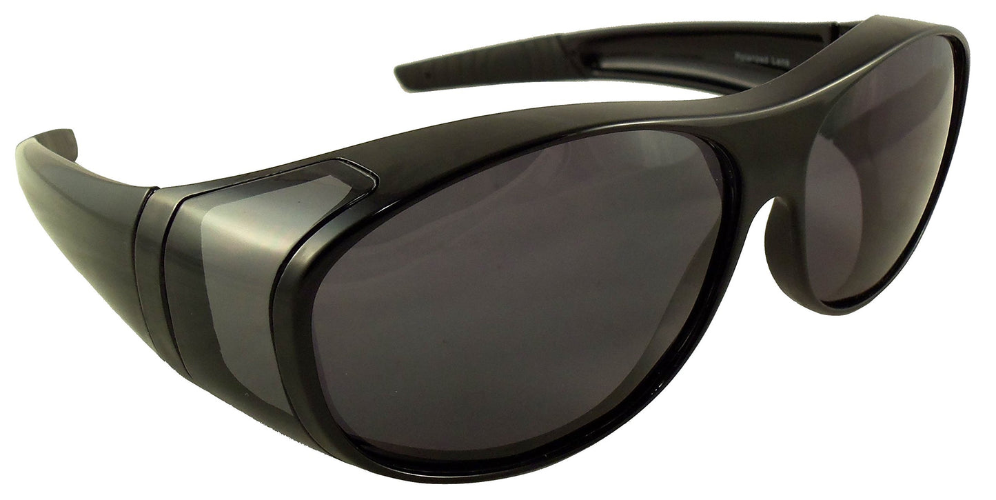 Ideal Eyewear Fit Over Sunglasses with Polarized Lenses - Wear Over Prescription Glasses - Fishing, Boating, Golf, Driving