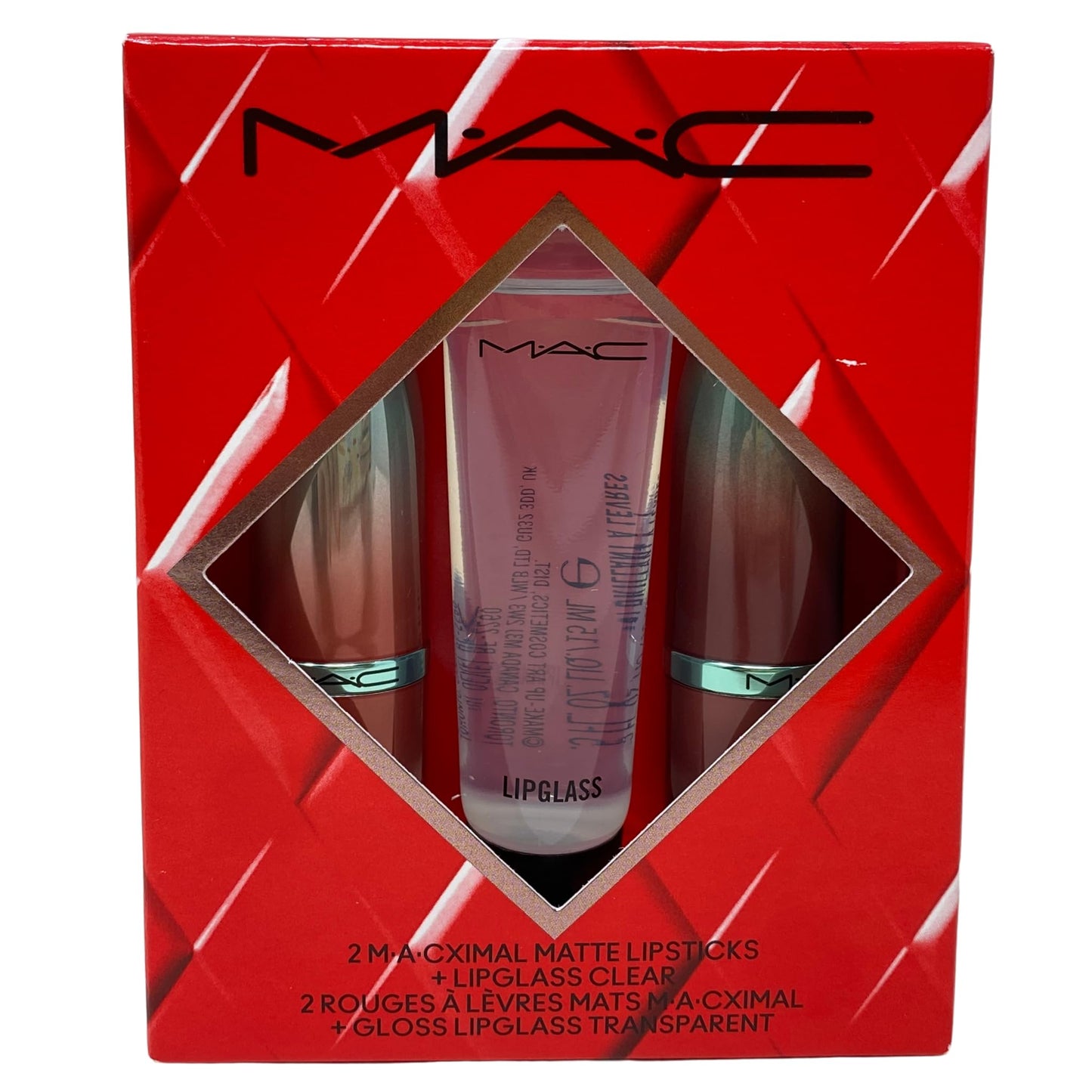 MAC Cosmetics M·A·CX To The Future Lip Trio - 2 MACximal Matte Lipstick and Clear Lipglass HOLIDAY 2025.