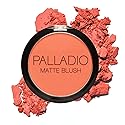 Palladio Matte Blush, Brushes onto Cheeks Smoothly, Soft Matte Look and Even Finish, Flawless Velvety Coverage, Effortless Blending Makeup, Flatters
