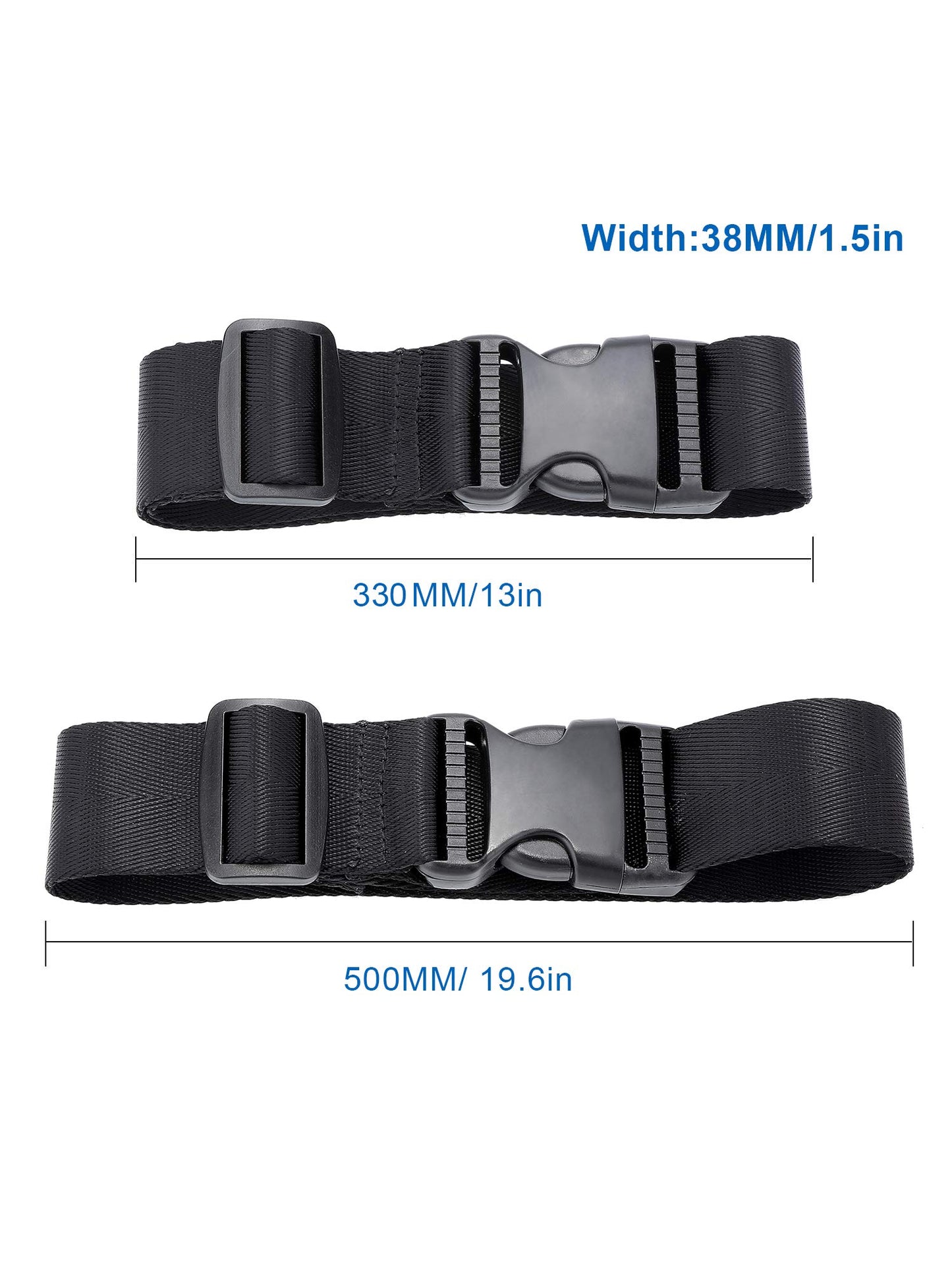Frienda 4 Pcs Add-a-Bag Luggage Straps – Adjustable Suitcase Attachment Belt Connectors for Travel Bags & Carry-On Luggage