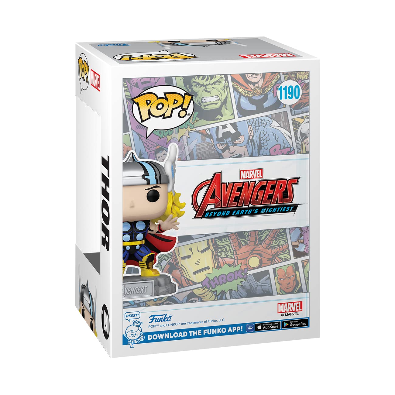 Funko Pop & Enamel Pin: The Avengers: Earth's Mightiest Heroes - 60th Anniversary, Thor with Enamel Pin - Marvel Comics - Amazon Exclusive…