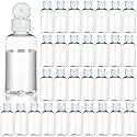 100Pack 1.7oz/50ml Plastic Empty Squeeze Bottles with Flip Cap Hand Sanitizer Bottle small travel Size bottles Refillable Container for Shampoo Lotion
