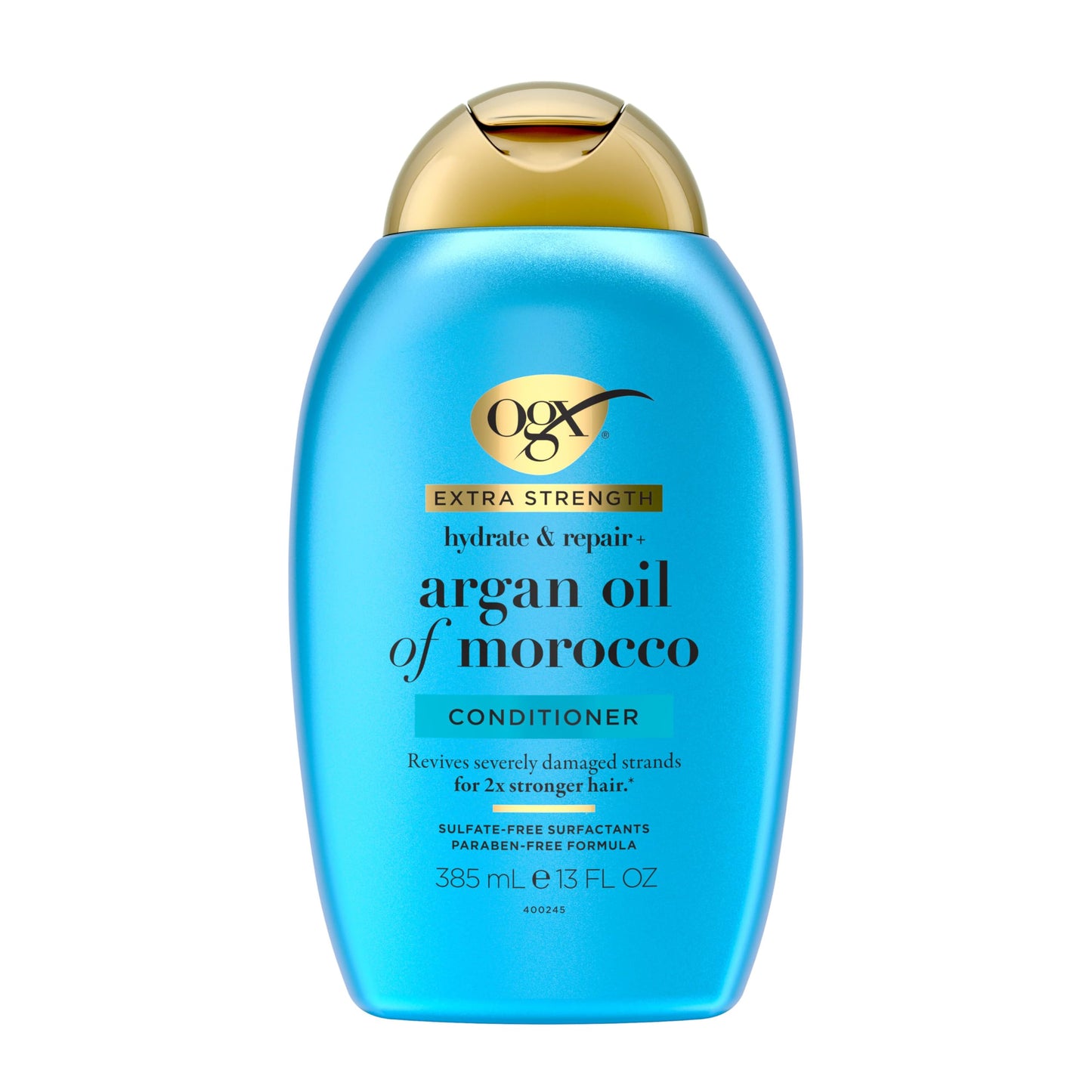 OGX Extra Strength Hydrate & Repair + Argan Oil of Morocco Conditioner for Dry, Damaged Hair, Cold-Pressed Argan Oil to Moisturize Hair, Paraben-Free