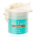 Enjoy Dry Wax - Non Greasy Pliable Texture Hair Wax - Firm Flexible Hold Natural Matte Finish (2.1 Oz)