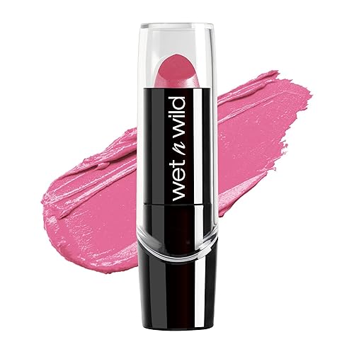 wet n wild Silk Finish Lipstick, Hydrating Rich Buildable Lip Color, Formulated with Vitamins A,E, & Macadamia for Ultimate Hydration, Cruelty-Free