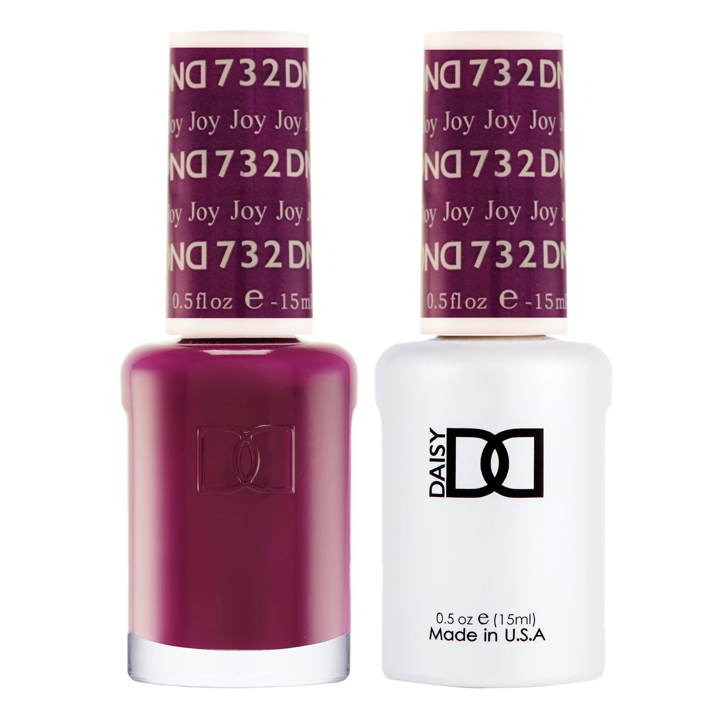 DND Gel Polish Set, Purple Collection, UV/LED Gel Polish and Air Dry Nail Lacquer, Matching Chip-Free Polish Duo, 732 Joy, 0.5 Fl Oz