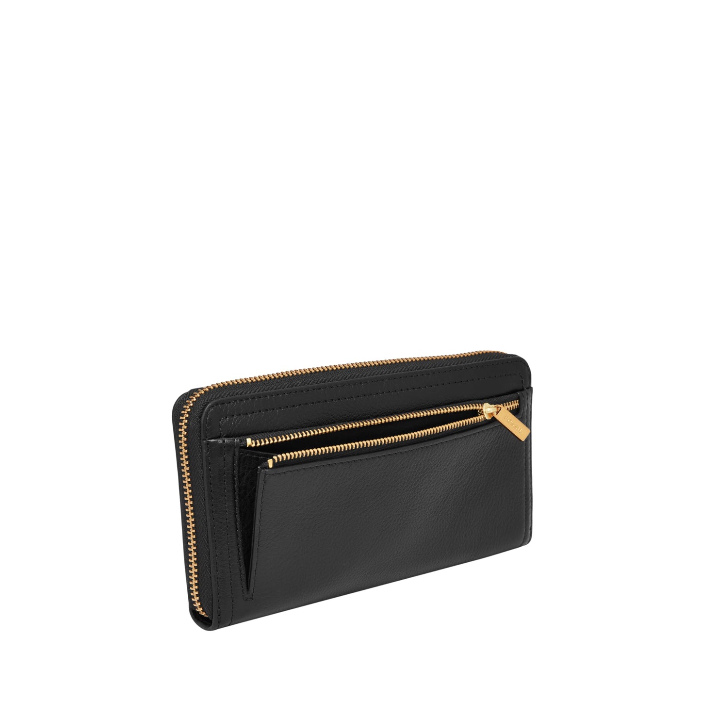 Fossil Logan Zip Around Clutch Wallet, Black