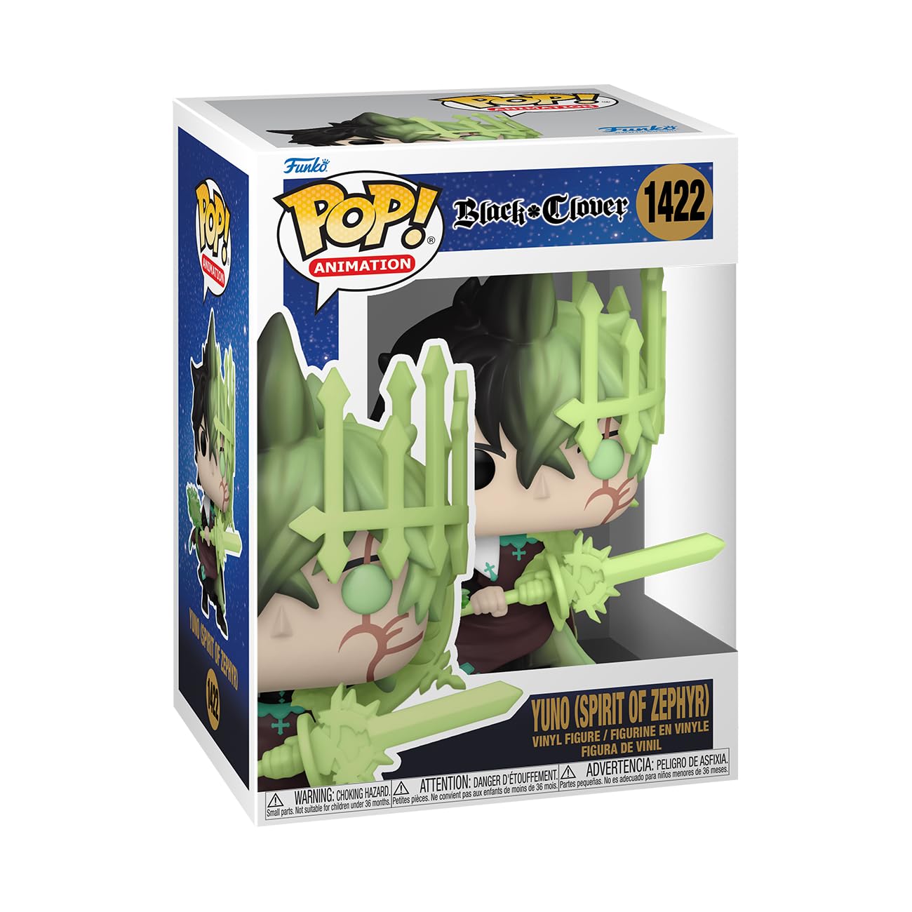 Funko POP! Animation: Black Clover - Yuno - (Spirit of Zephyr) - Collectable Vinyl Figure - Gift Idea - Official Merchandise - for Kids & Adults…