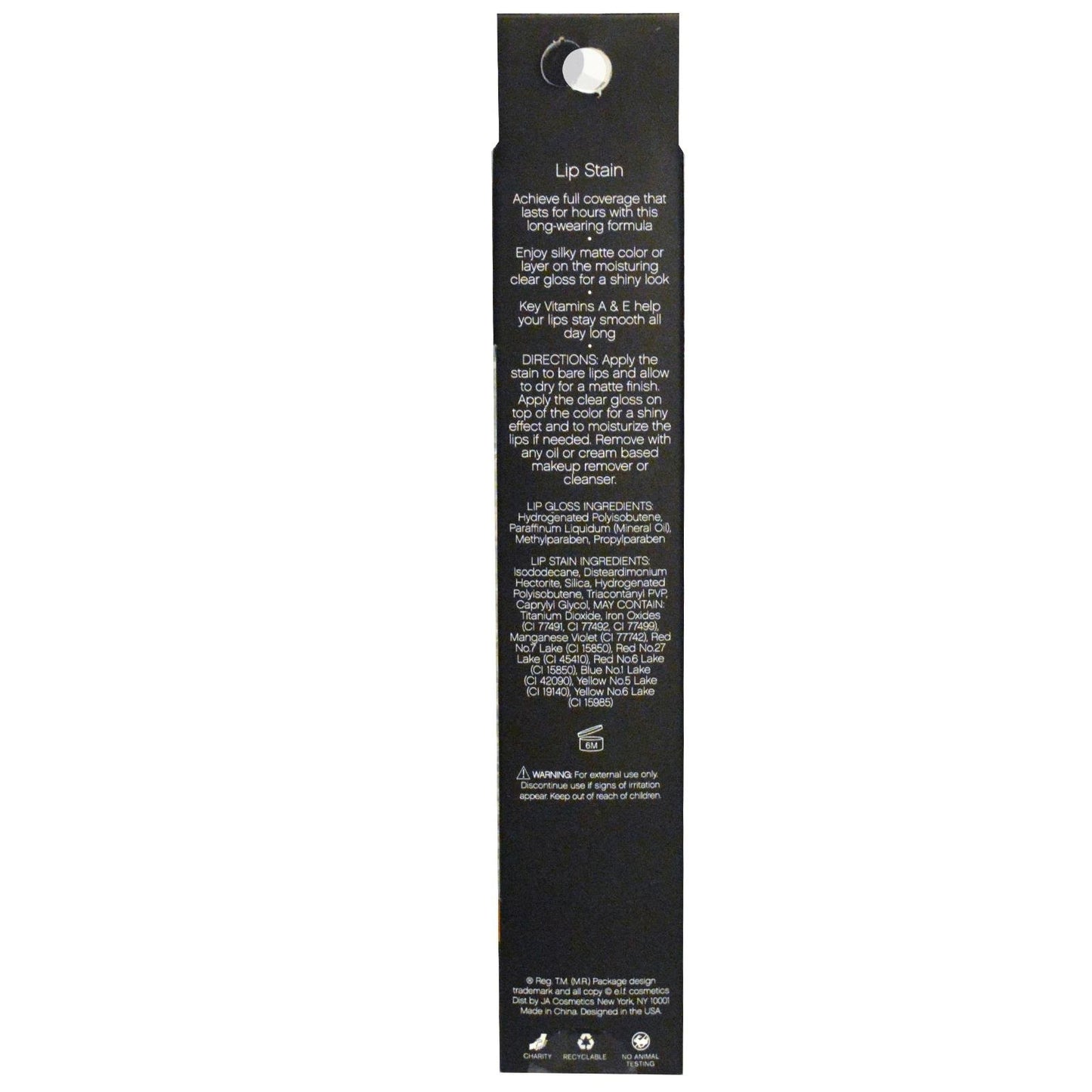 e.l.f. Lip Stain, Mysterious, 0.06 Ounce