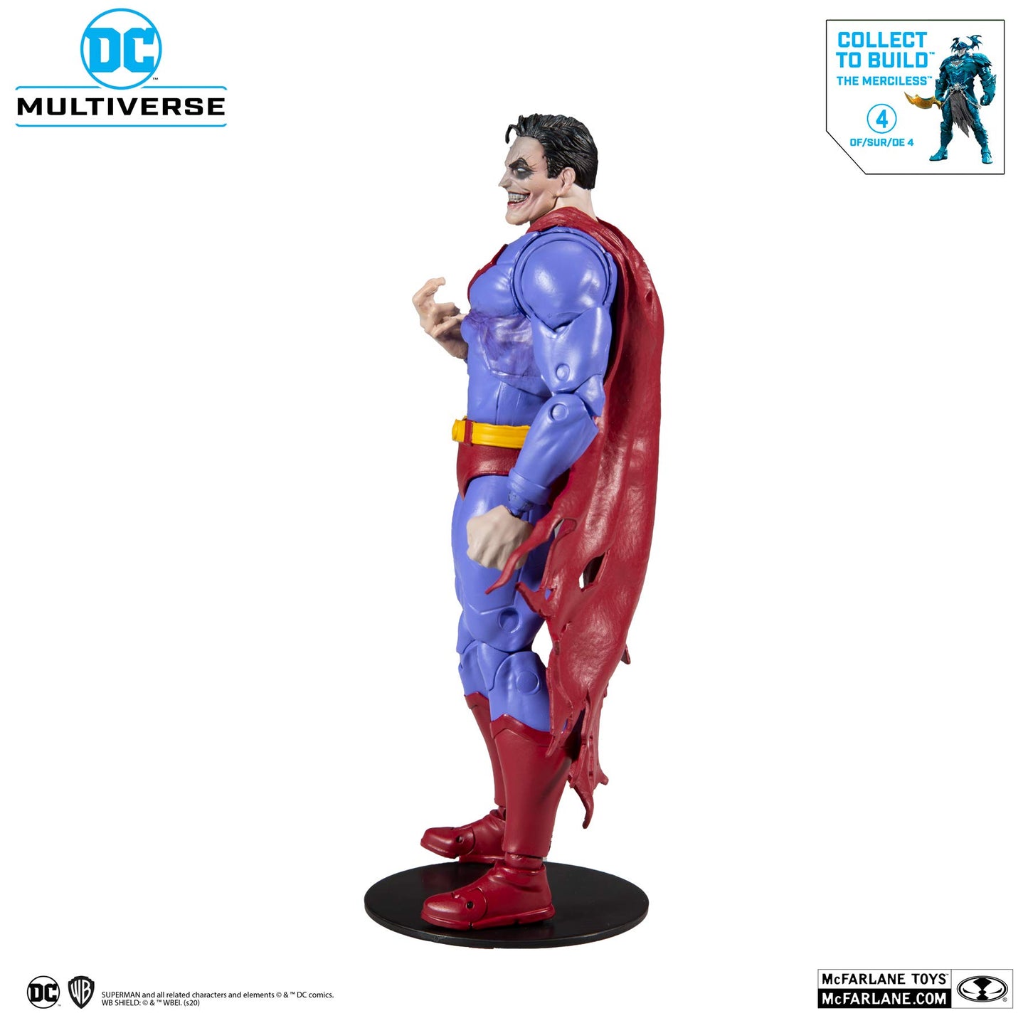 McFarlane Toys DC Multiverse Superman (The Infected) 7" Action Figure with Build-A Parts for 'The Merciless' Figure