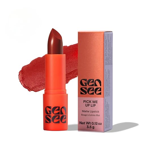 GEN SEE Pick Me Up Lip Matte Lipstick, Naomi - Soft Matte Highly Pigmented Comfortable Long Wear Color, Vegan Cruelty-Free, Made in Italy