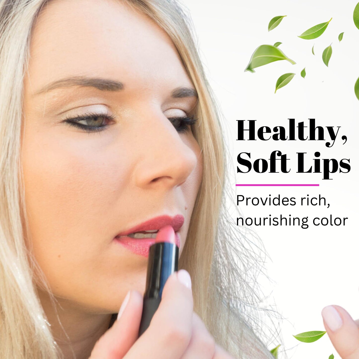 Fifth & Skin BOTANICAL Lipstick (POMEGRANATE) | Vegan | Natural | Organic | Certified Cruelty Free | Paraben Free | Petroleum Free | Healthy |