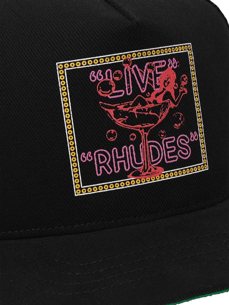 Rhude, Live Logo Trucker Hat, Black