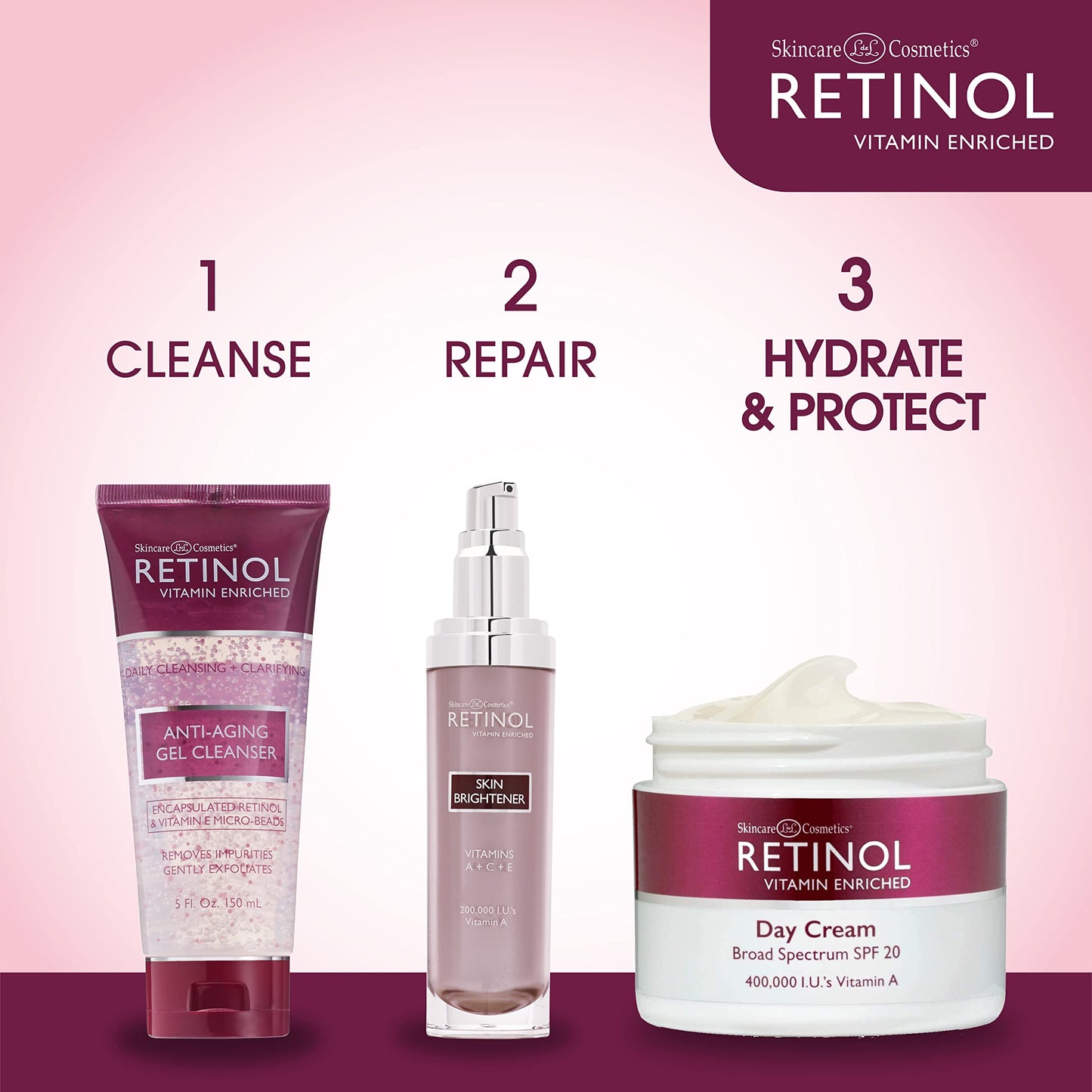 Retinol LIVAURA Skincare LdeL Cosmetics Cream Vitamins A + C + E (Day Cream)