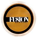 Fusion Body Art Pro Face Paint | Pearl Metallic Gold (32gm), Professional Quality Water Activated Shimmery Face and Body Paint Supplies Single