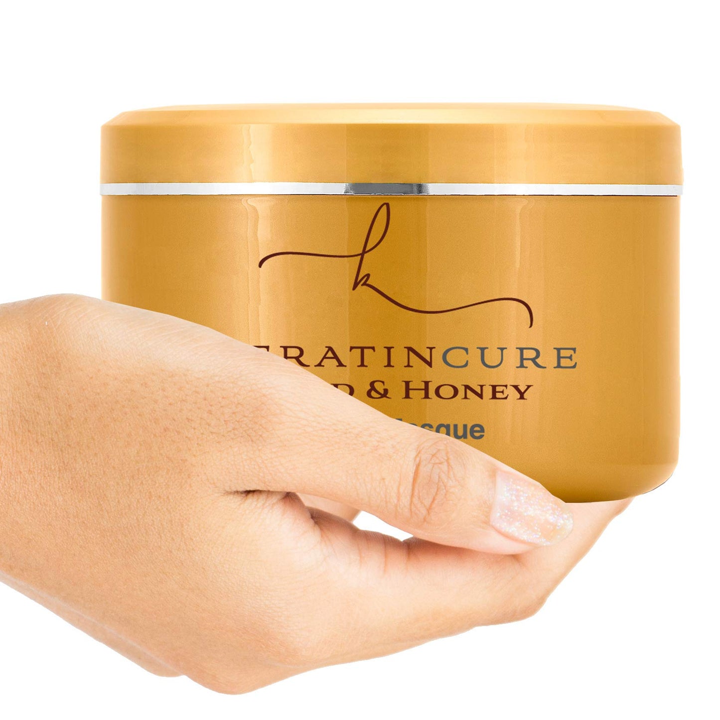 Keratin Cure Brazilian Gold & Honey Sulfate Free Shampoo Conditioner Masque Best for Damaged Dry, Curly or Frizzy Hair - Thickening for Fine/Thin