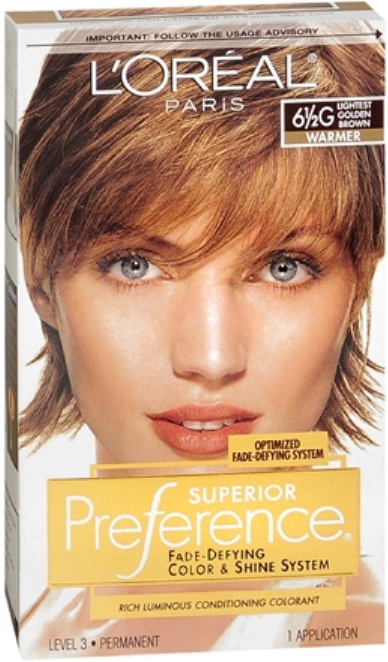 L'Oreal Superior Preference - 6-1/2G Lightest Golden Brown (Warmer) 1 Each (Pack of 6)