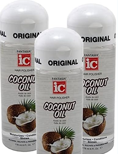 Fantasia Ic Hair Polisher 6oz Coconut Oil (3 Pack)