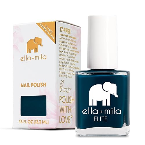 ella+mila Professional, Quick Dry, Long-Lasting & Chip-Resistant Blue Nail Polishes (Mediterranean Mist - 0.45 fl oz) Beauty & Personal Care ella+mila