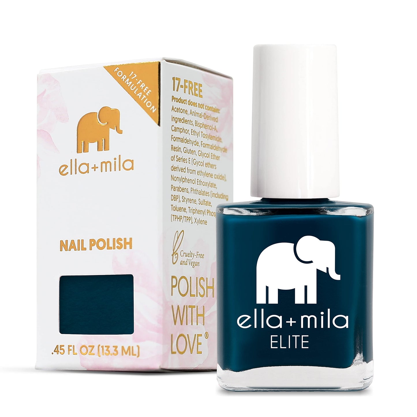 ella+mila Professional, Quick Dry, Long-Lasting & Chip-Resistant Blue Nail Polishes (Mediterranean Mist - 0.45 fl oz) Beauty & Personal Care ella+mila