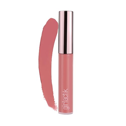 Girlactik Long Lasting Matte Lip Paint Liquid Lipstick in Allure- Long wearing, Smooth Application, Pigmented, Non-Crack Formula, Lightweight, 7.5 ml