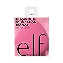 e.l.f. Pillow Puff Foundation Sponge, Bouncy, Ultra-Soft Foam Makeup Sponge For Liquid Foundation, Creates An Airbrushed Finish, Vegan & Cruelty-Free