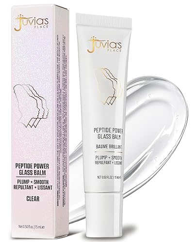 Juvia's Place Peptide Power Glass Balm - High-Shine, Glossy Finish with Plumping Peptide Complex - Hydrates, Smooths, and Nourishes Lips - Non-Sticky