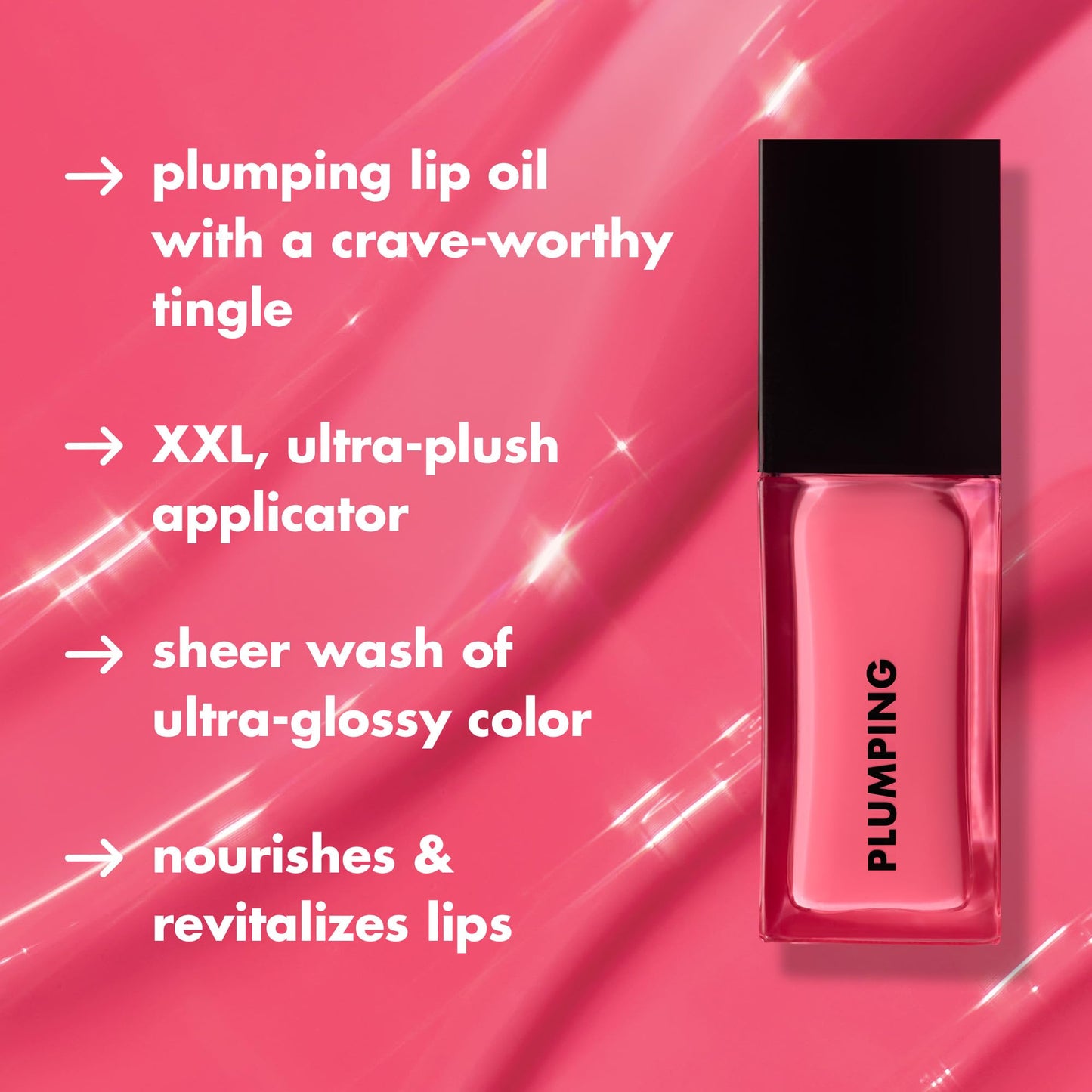 e.l.f. Glow Reviver Plumping Lip Oil, Tinted Lip Plumper For A High-Shine, Plump Finish, Infused With Jojoba Oil, Vegan & Cruelty-Free, Espresso Tonic