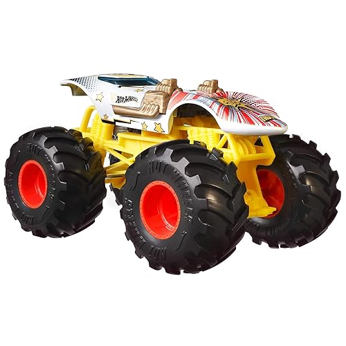 Hot Wheels Monster Trucks 1:24 Scale Assortment for Kids Age 3 4 5 6 7 8 Years Old Great Gift Toy Trucks Large Scales