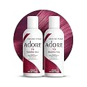 Adore Semi Permanent Hair Color (070 Raging Red) (2 Pack) | Vegan & Cruelty-Free Red Hair Dye | No Ammonia, No Peroxide, No Alcohol | 4 Fl Oz