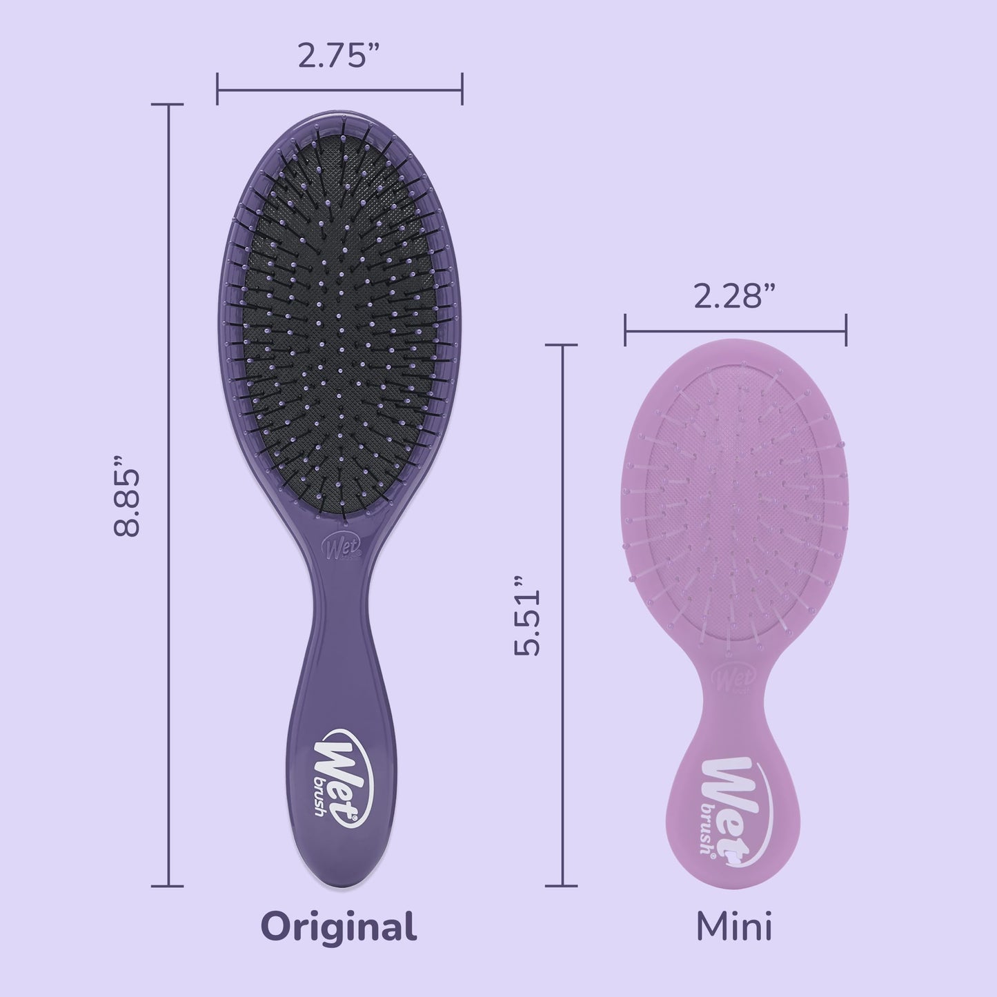 Wet Brush Original Detangler Hair Brush, Amazon Exclusive Purple - Ultra-Soft IntelliFlex Bristles - Detangling Hairbrush Glides Through Tangles