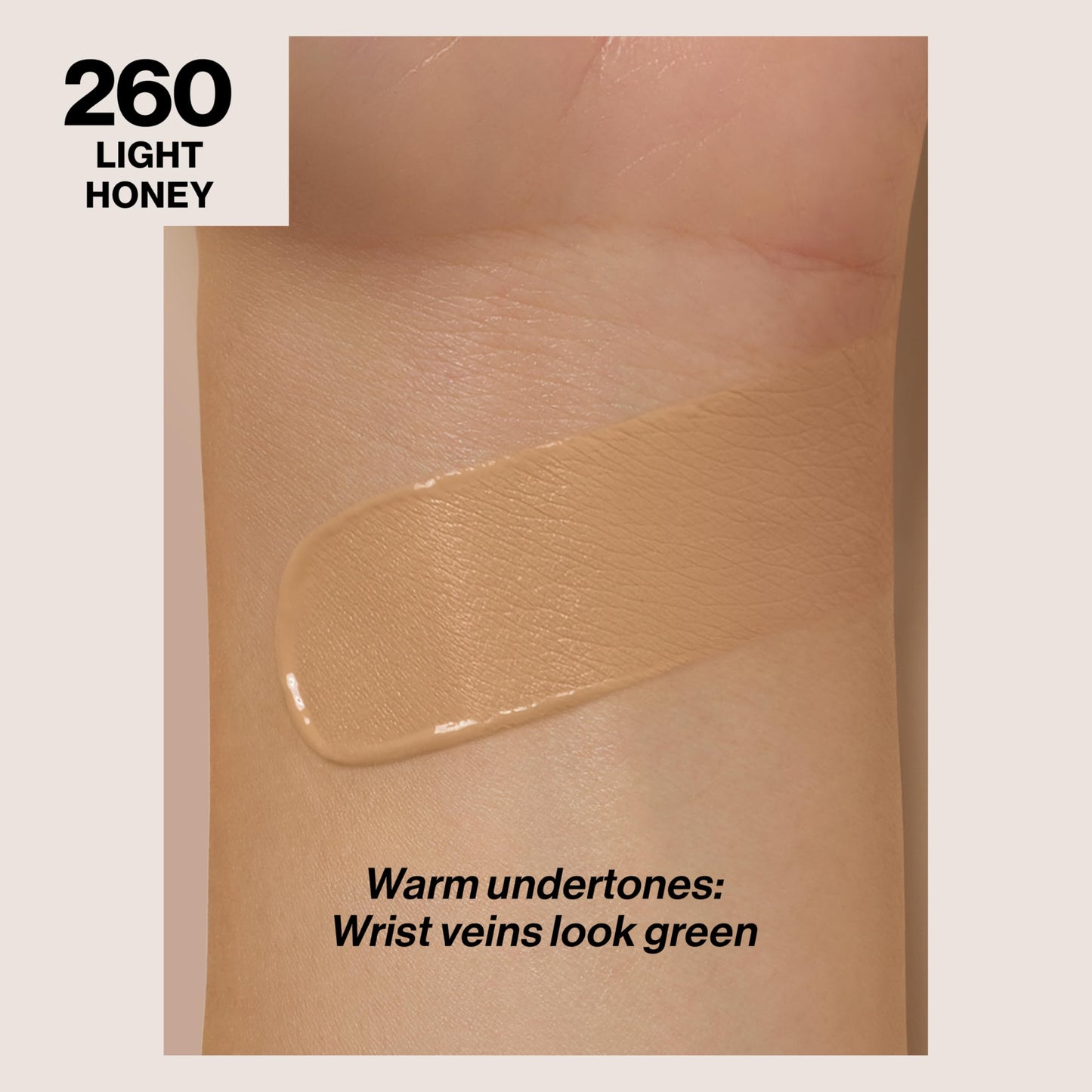 Revlon Liquid Foundation, ColorStay Face Makeup for Combination & Oily Skin, SPF 15, Medium-Full Coverage with Matte Finish, Light Honey (260), 1.0 oz
