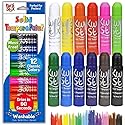 Kwik Stix Solid Tempera Paint Sticks, 12 Colors, Washable Paint Sticks for Kids, Super Quick Drying, Non-Toxic, Allergen Free, Comes in Classic…