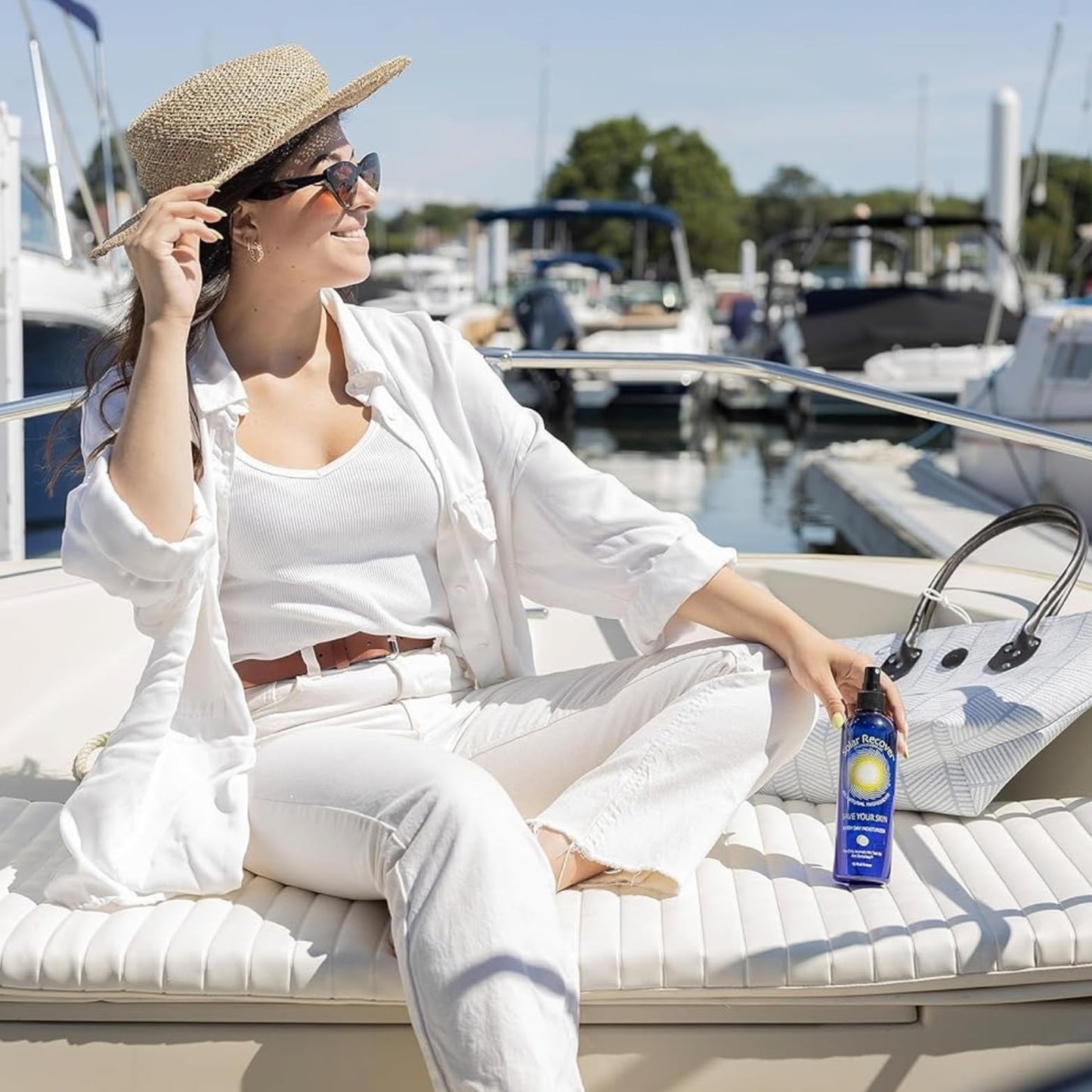 Solar Recover After Sun Moisturizing Spray 12oz – Hydrating Face & Body Mist with Vitamin E & Calendula – Sunburn Relief, USA Made