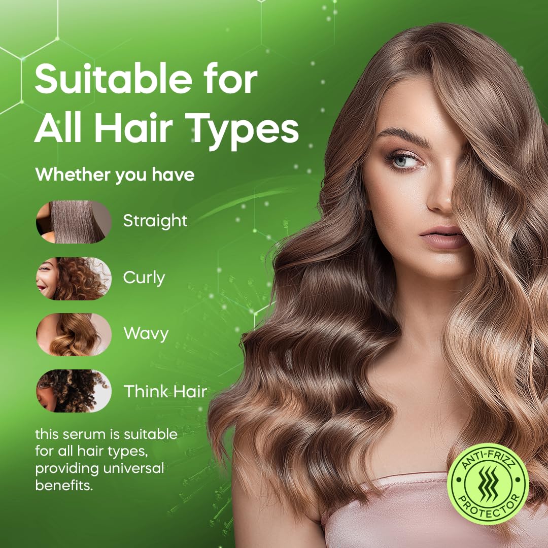 DOMINICAN MAGIC Nourishing Hair Styling Serum, Anti-Frizz Serum & Hydrating Hair Treatment for Dry, Frizzy Hair, 6oz