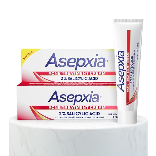 Asepxia 2% Salicylic Acid Acne Spot Treatment Cream | Drying Formula Targets Acne, Clears & Prevents Blemishes, Reduces Redness, Penetrates Pores