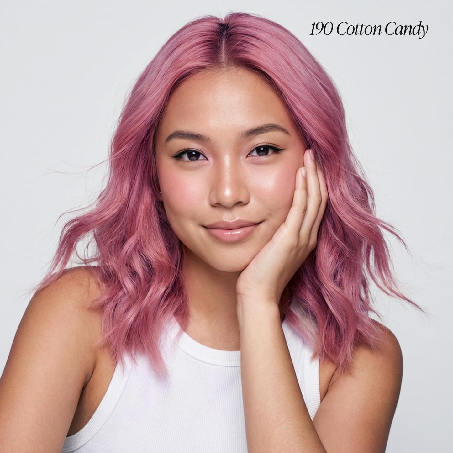 Adore Semi Permanent Hair Color (190 Cotton Candy) | Vegan & Cruelty-Free Pink Hair Dye | No Ammonia, No Peroxide, No Alcohol | 4 Fl Oz