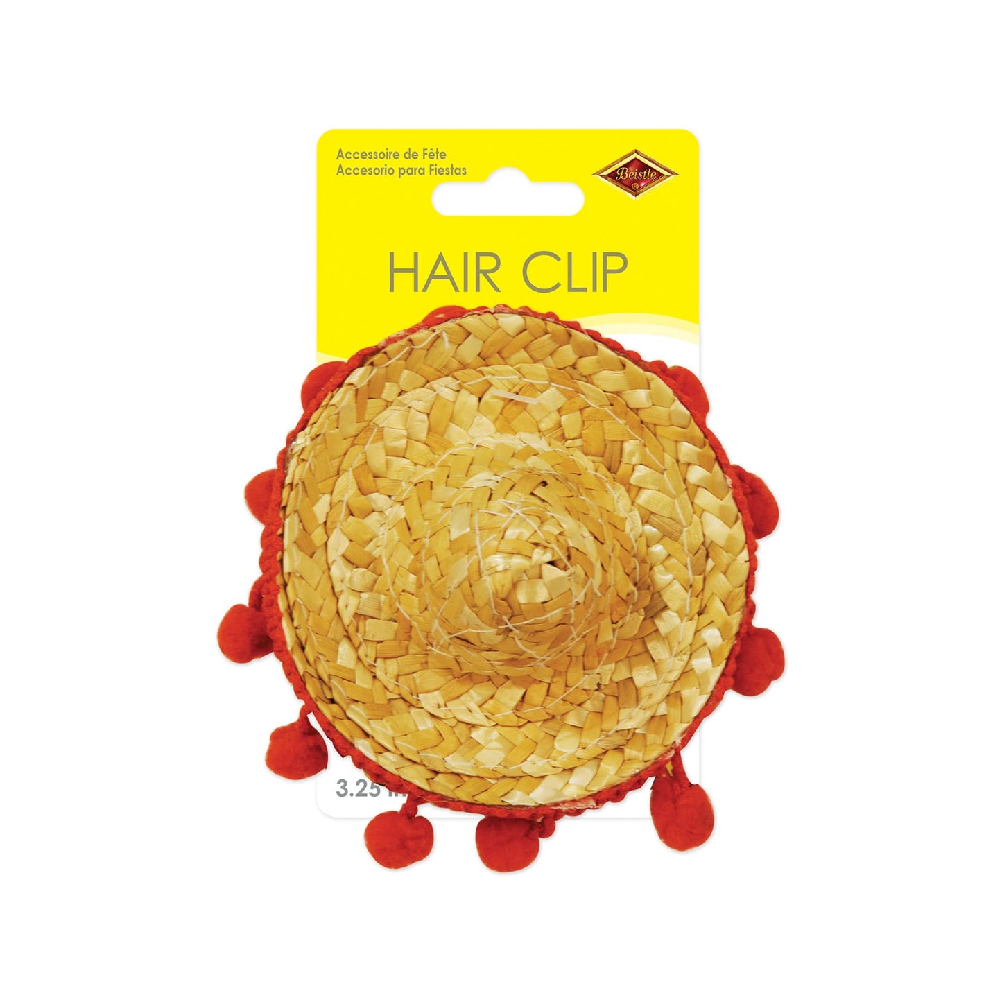 Sombrero Hair Clip Party Accessory (1 count) (1/Pkg)