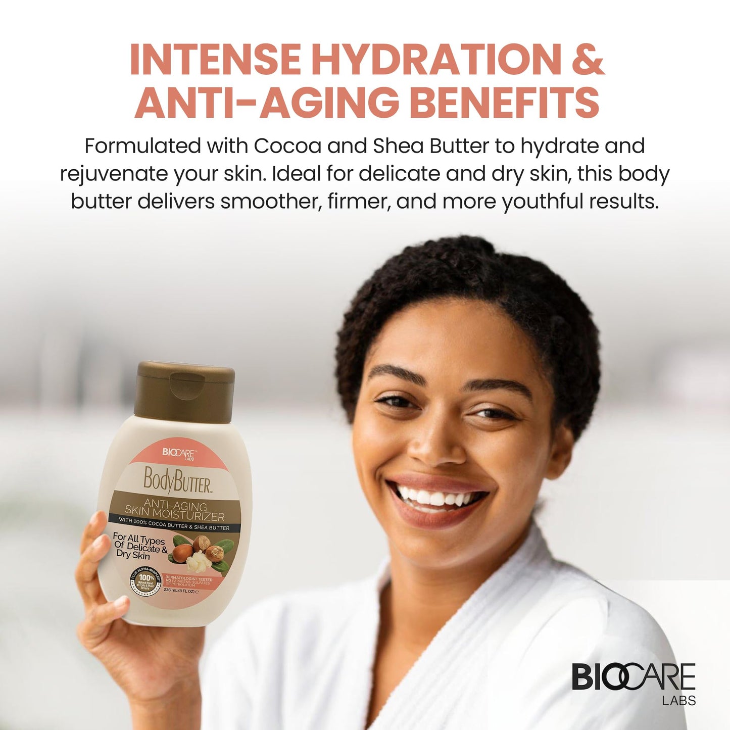 Biocare Body Butter with Cocoa Butter & Shea Butter, 8 fl oz