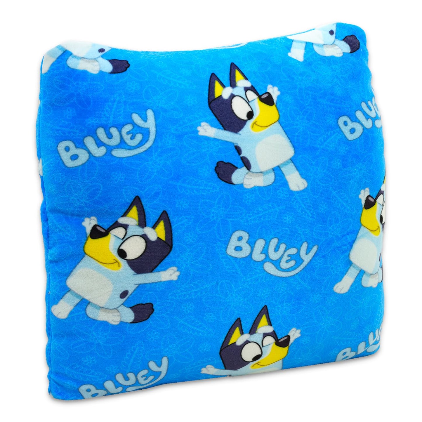 Bluey Travel Blanket and Pillow Set - Bundle with 40"x 50" Throw Blanket, Plush Pillow, Stickers, More | Bluey and Bingo Travel Accessories for Kids,…