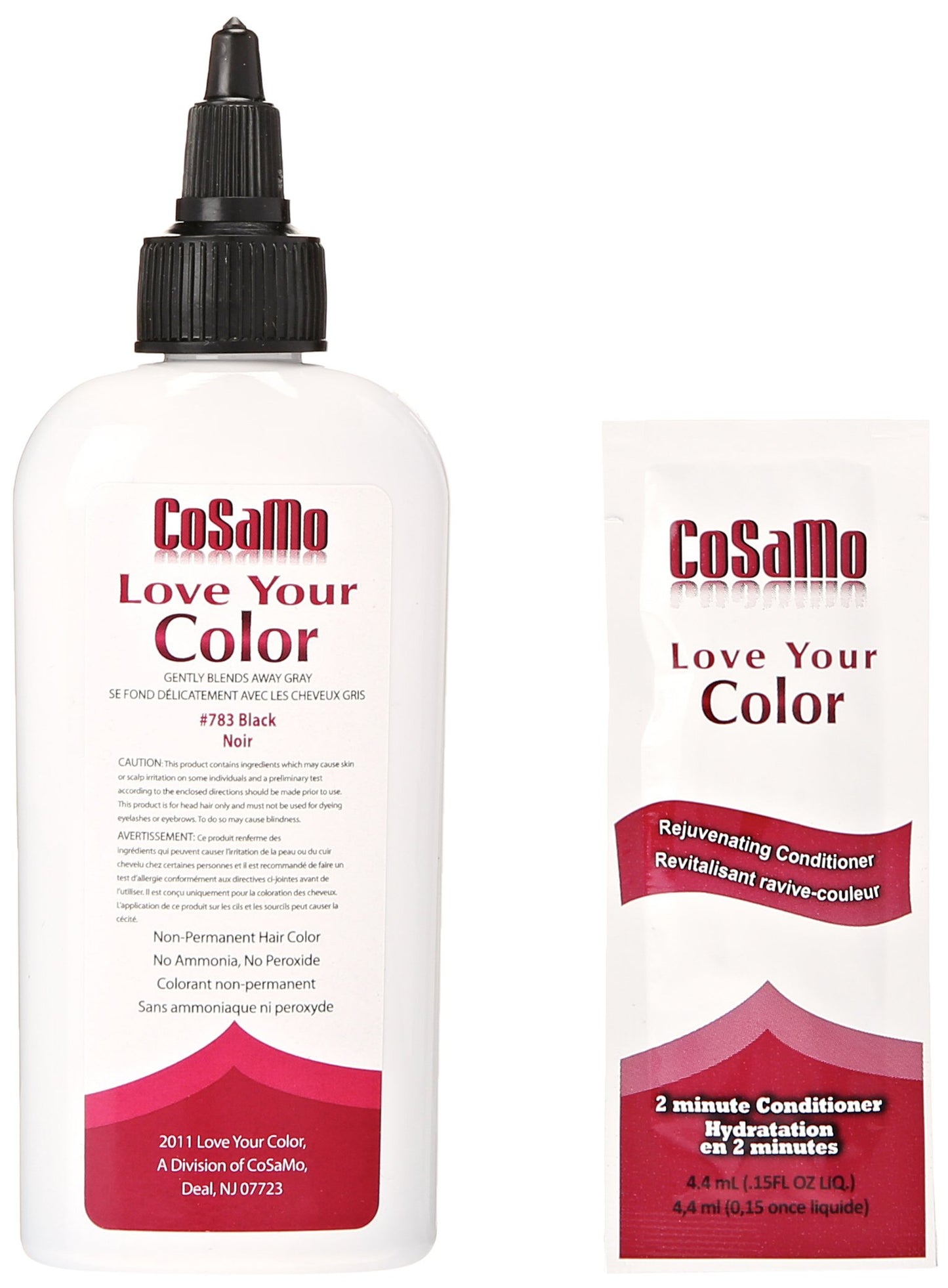 Love Your Color Cosamo Non Permanent Hair Color, Black