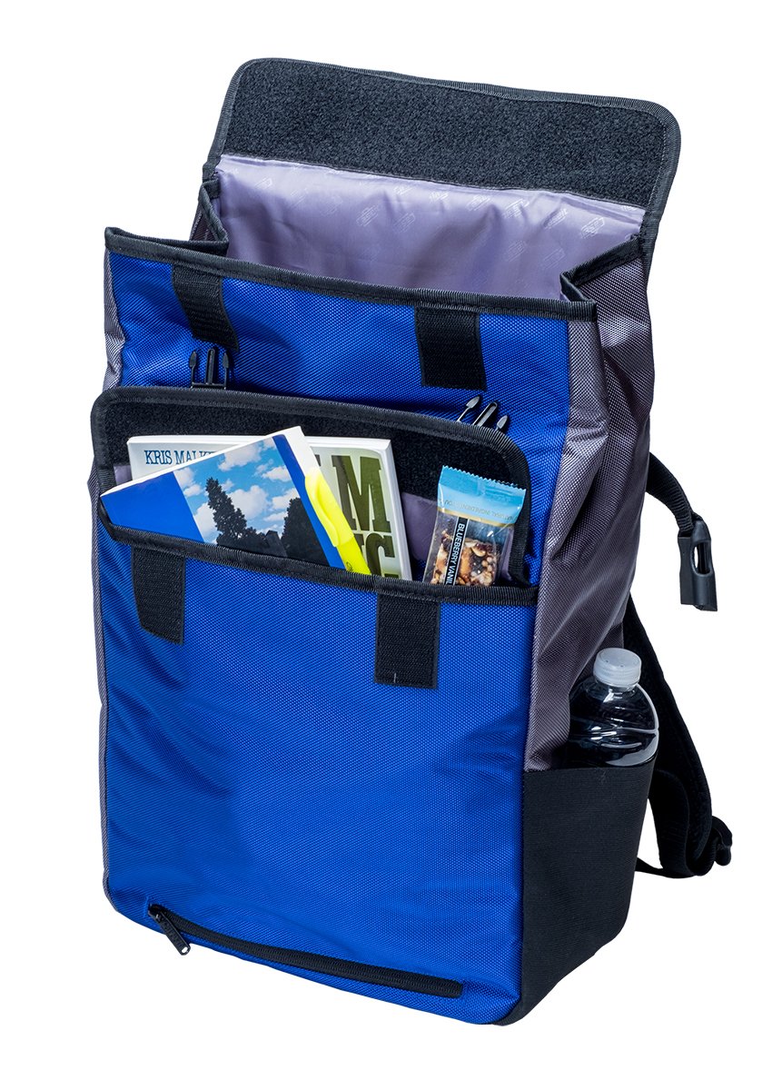 Case-It Laptop Backpack 2.0 with Hide-Away Binder Holder, Fits 13 Inch and Some 15 Inch Laptops, Magenta (BKP-202-MAG)