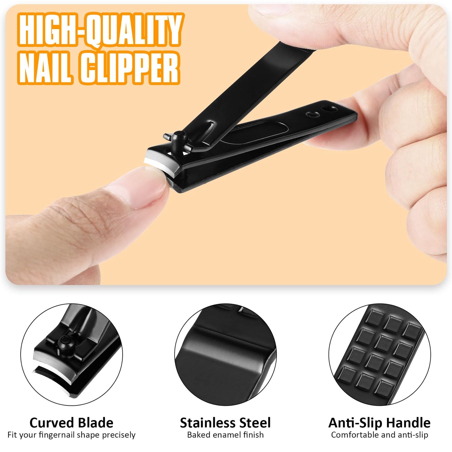 Yougai Tweezers Set, 9 Pcs Tweezers and Nail Clippers Kit for Facial Hair Women with Travel Case, Professional Stainless Steel Eyebrow Tweezer Kit Beauty and Personal Care Yougai