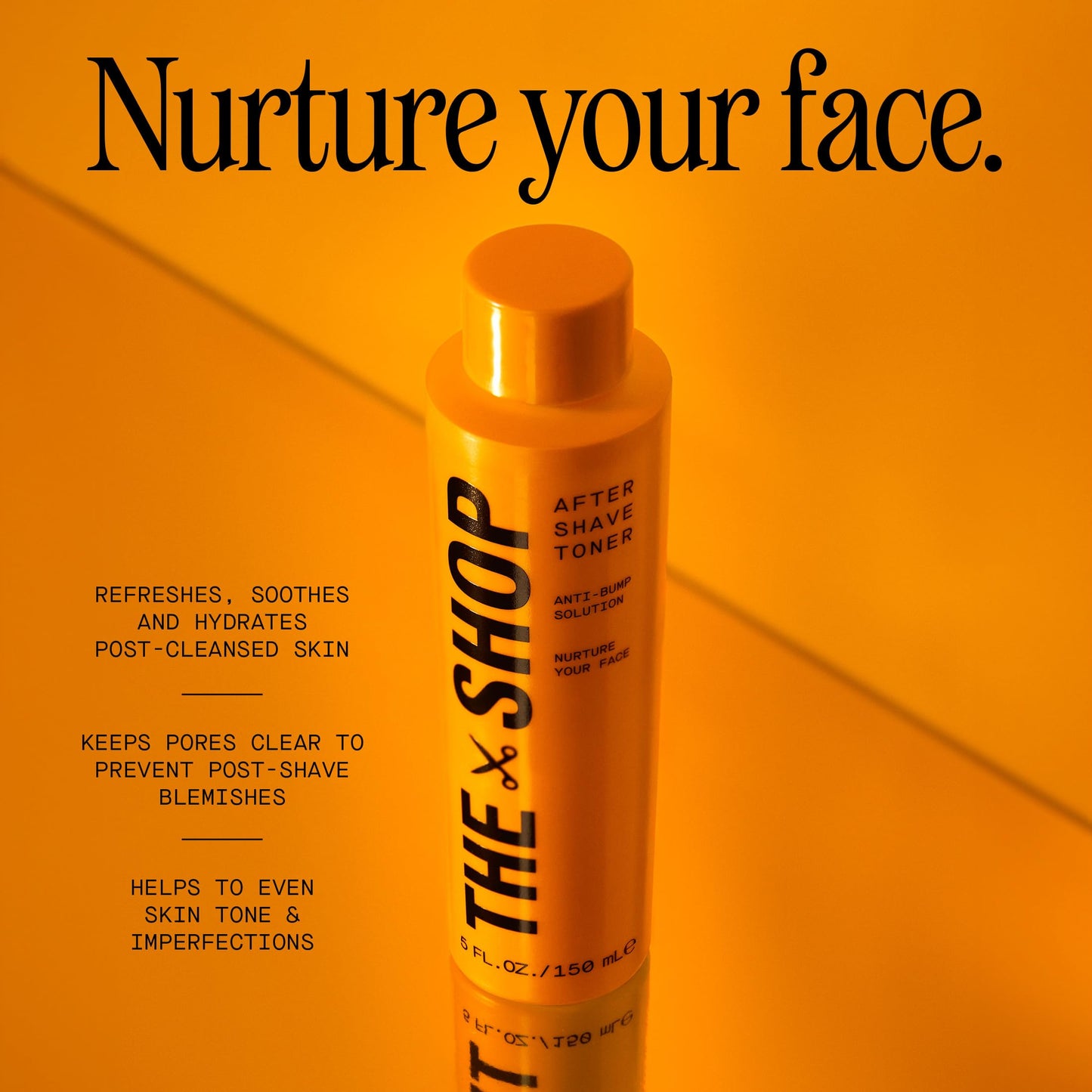 The Shop by Lebron James Men's Aftershave Toner, Anti-Bump Solution, Witch Hazel & Gentle Acids, Soothes Post-Shave Irritation, Prevents Ingrown