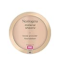 Neutrogena Mineral Sheers Lightweight Loose Powder Makeup Foundation with Vitamins A, C, & E, Sheer to Medium Buildable Coverage, Skin Tone Enhancer
