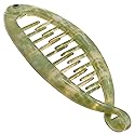 Camila Paris CP3107 French Extra Small Banana Clip Hair Comb for Fine Hair, Classic Banana Clips Hair for Thin Hair Ponytail Holder Interlocking