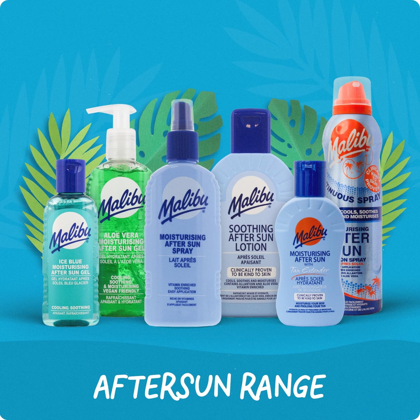 Malibu After Sun Lotion 13.5 fl oz - Cooling Aloe Vera & Vitamin E Moisturizer for Sunburn Relief, Hydrating Post Sun Care for Face & Body