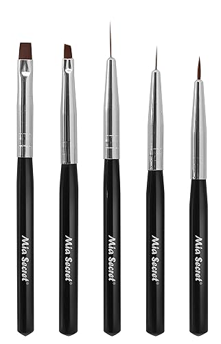 Mia Secret Professional Nail System 5 pcs Nail Art Brush Set (NB-5P)