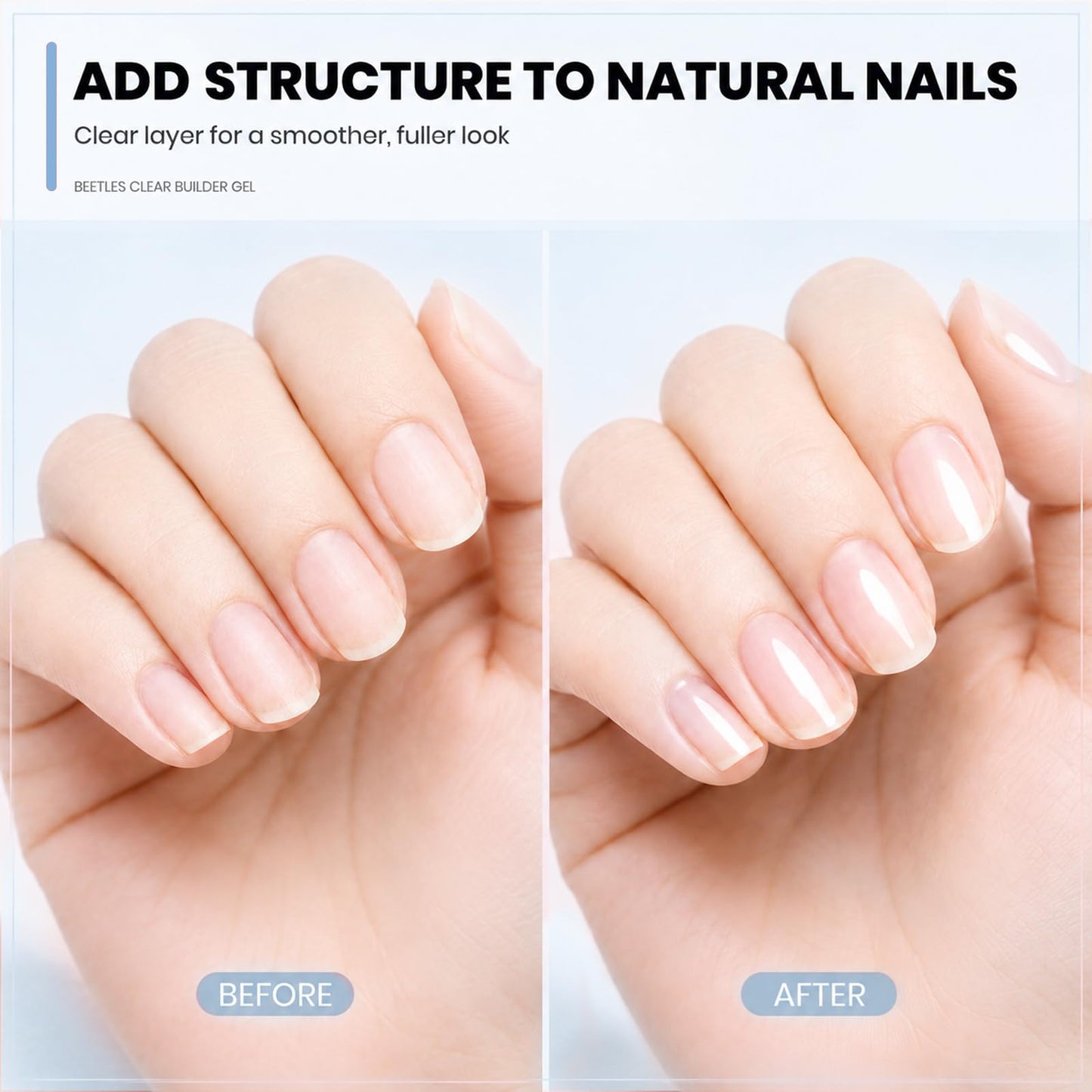 Beetles Builder Gel for Nails Hema Free, 2PCS 7 in 1 Builder Strengthener Gel Spring Lavender Glitter Pastel Purple for Nail Apex and Nail Extension Beauty and Personal Care beetles Gel Polish