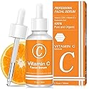 Vitamin C Serum for Face, 20% Vitamin C Brightening Serum with Hyaluronic Acid & Vitamin E, Anti-Aging, Brightening, Improve Dark Spot, Fine Lines